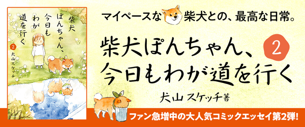 柴犬ぽんちゃん、今日も我が道を行く２