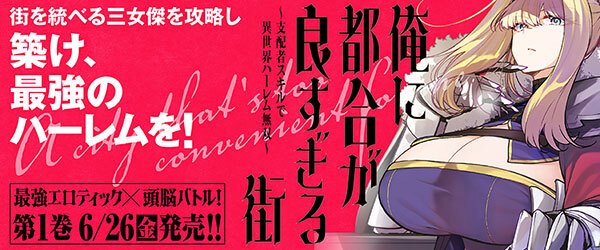 俺に都合が良すぎる街　～支配者スキルで異世界ハーレム無双～